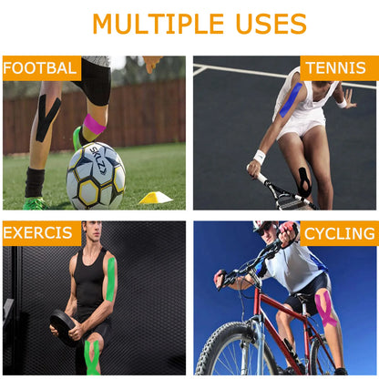 Kinesiology Tape Pro Athletic Sports Tape20 Precut Strips Sports Bandage Waterproof Breathable Latex Free Elastic Sports Tape