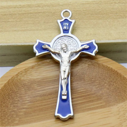 10pcs Holy Cross Jesus Crucifix Cross Church Decoration Christian Decor Church Supplies Hanging Crucifix for Home Decor