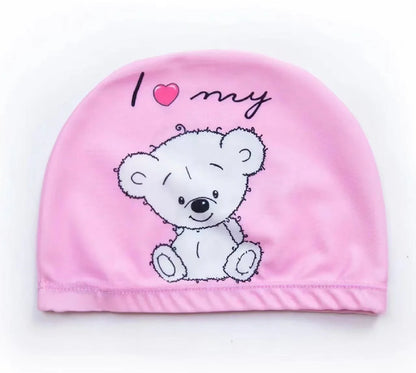 10pcs Children's Swimming Caps Elastic Fabrics Swimming Pools Water Sports Boys' and Girls' Swimming Caps Boys' Swimming Caps