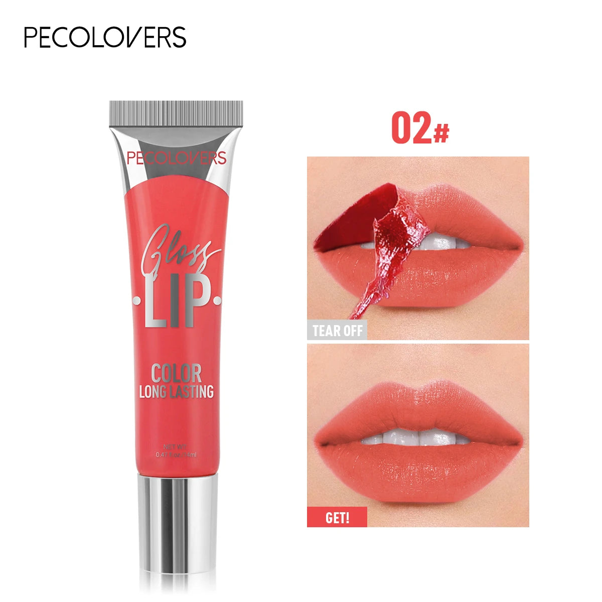 New Lip Stain Peel Off and Reveal - Long Lasting Waterproof Pink Lip Tint Transfer Proof Natural Lip Stain