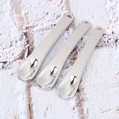 5Pcs Mini Makeup Spoon Beauty Scoop Face Mask Spatula Skincare Tool Metal Applicator For Cream Facial Testing Mixing