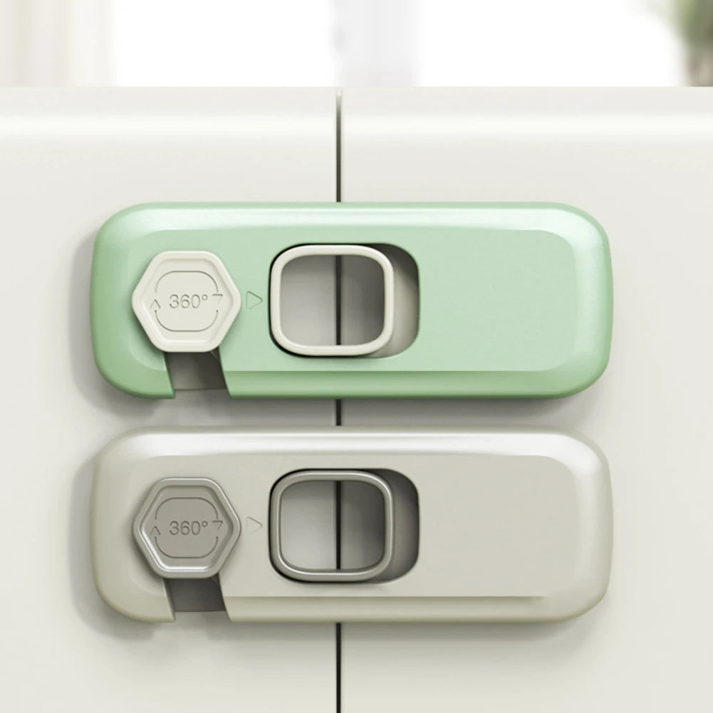 5pcs Home Refrigerator Lock Self-Adhesive Fridge Freezer Door Catch Lock Toddler Kids Child Cabinet Safety Lock Baby Safety Lock