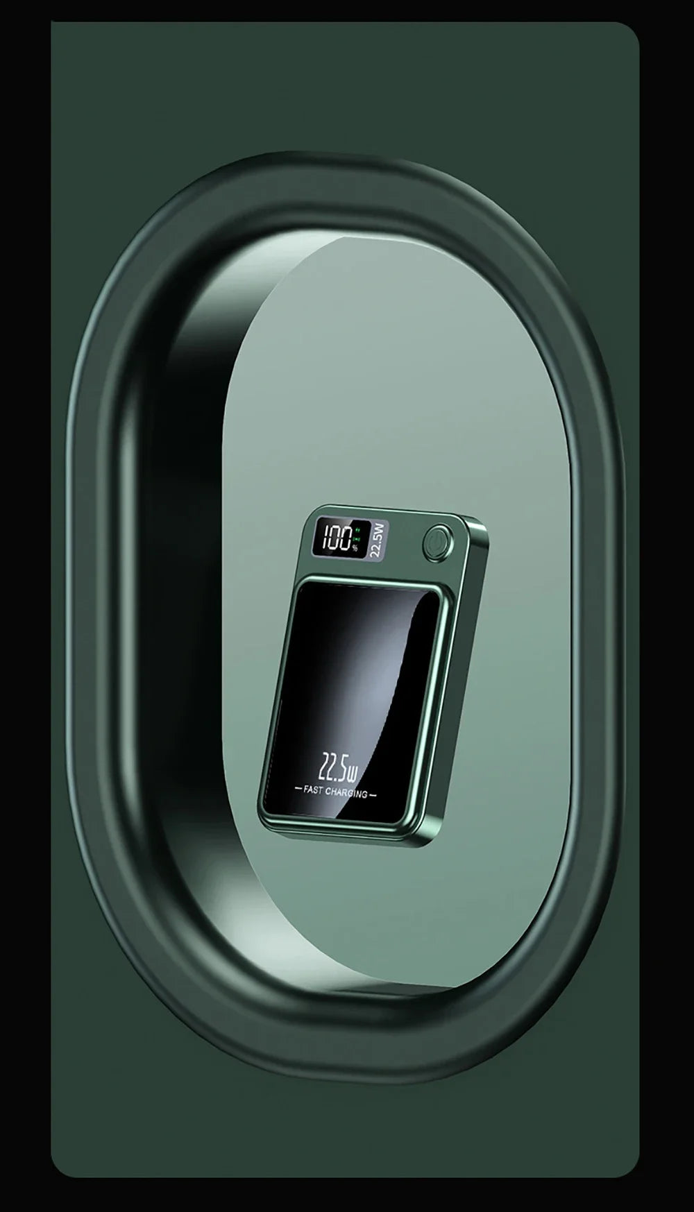 22.5W Magnetic Power Bank Wireless Fast Charging Portable Charger External Auxiliary Spare Battery for IPhone Magsafe Powerbank