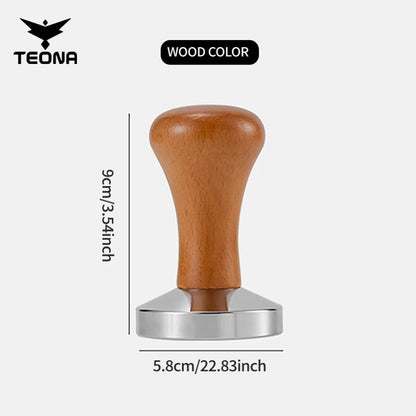 Coffee Barista Espresso Flat Tamper Base, Press Mat, Dosing Ring, Coffee Basket, Portafilter Holder, 58mm, 53mm, 51mm