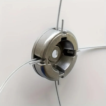 1pc Universal Aluminum Alloy Lawn Mower Head with Nylon Steel Lawn Mowing Line, Lawn Mower Replacement Parts