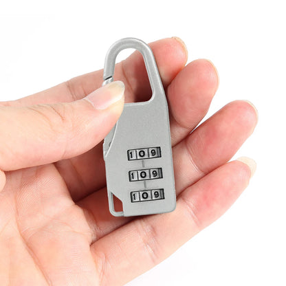 3 Digit Number Combination Pad Lock Padlock Outdoor Waterproof Lock Suitcase Luggage Security Coded Lock Zinc Alloy Code Lock