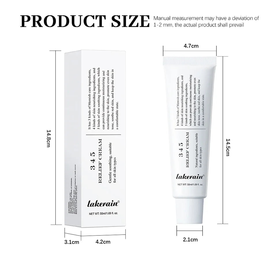 345 Relief Cream Moisturizing Blemishes Nourish The Skin And Provide Soothing Care Resulting In A Well-Rounded Skincare Solution