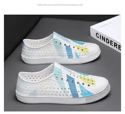 Child Sandal Women Garden Sandals Kid Boy Girl Garden Cave Shoe Graffiti Diy  Casual Outdoor EVA Beach Summer Sandal Holey Shoes