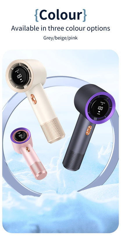Xiaomi Portable Handheld Electric Fan High Speed Bladeless Fan USB Charging Silent Air Conditioner Digital Display Electric Fan