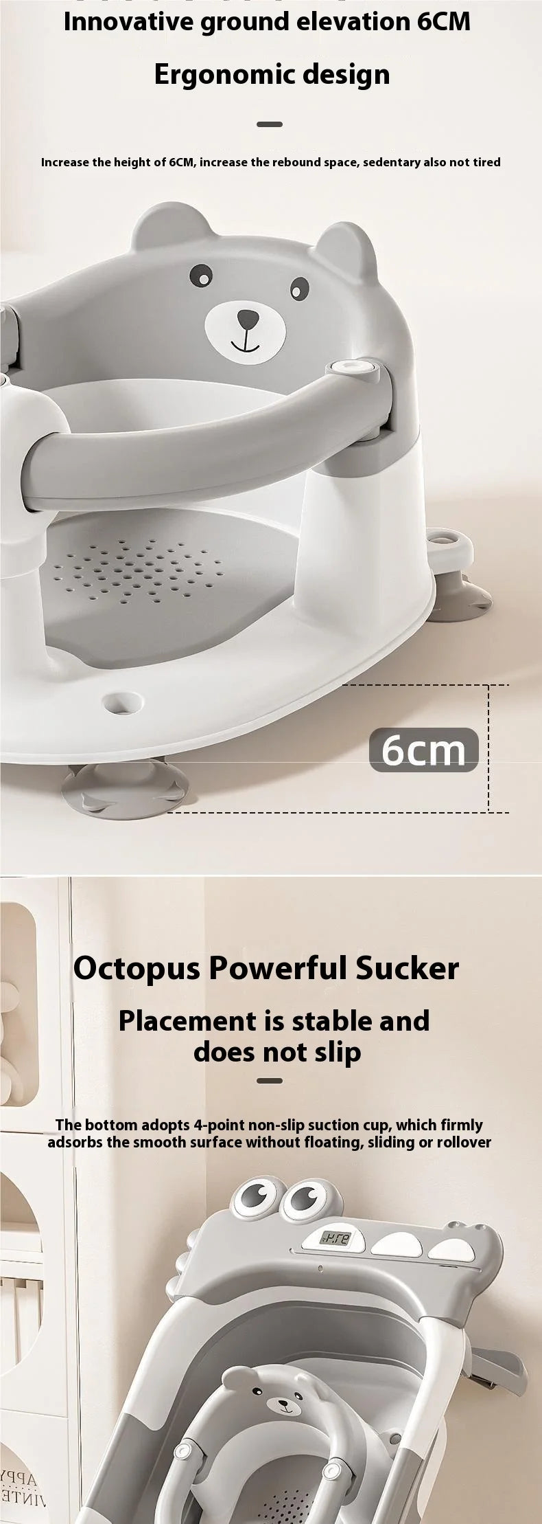 Baby Bathing Seats For Home Use Baby Bathing Artifact Lying On Newborn Bathtub Seats For Non-slip Bath Stool Bath Stool