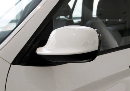 M Style Look Rearview Mirror Cover Cap Carbon Fiber Look Black for BMW  X3 F25 X1 E84 Pre-LCI 2010 2011 2012 2013 Case