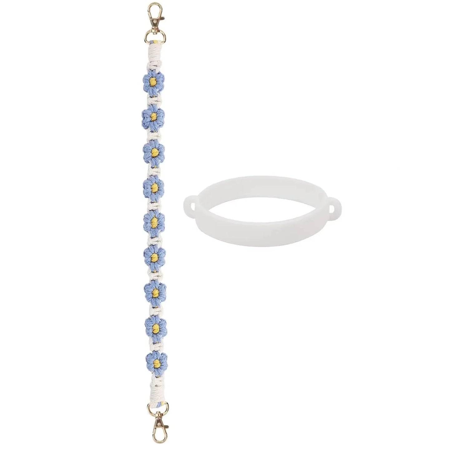 Water Bottle Handle with Strap for Owala Stanley Cup  Hydro Flask, Water Bottle Handle Fits Most 12-40oz Water Bottles