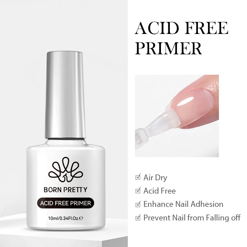 BORN PRETTY 15ml Clear Non Stick Hand Extension Gel Nail Polish for 3D Shaping Nail Art Solid Milky Jelly Hard Gel for Fake Nail