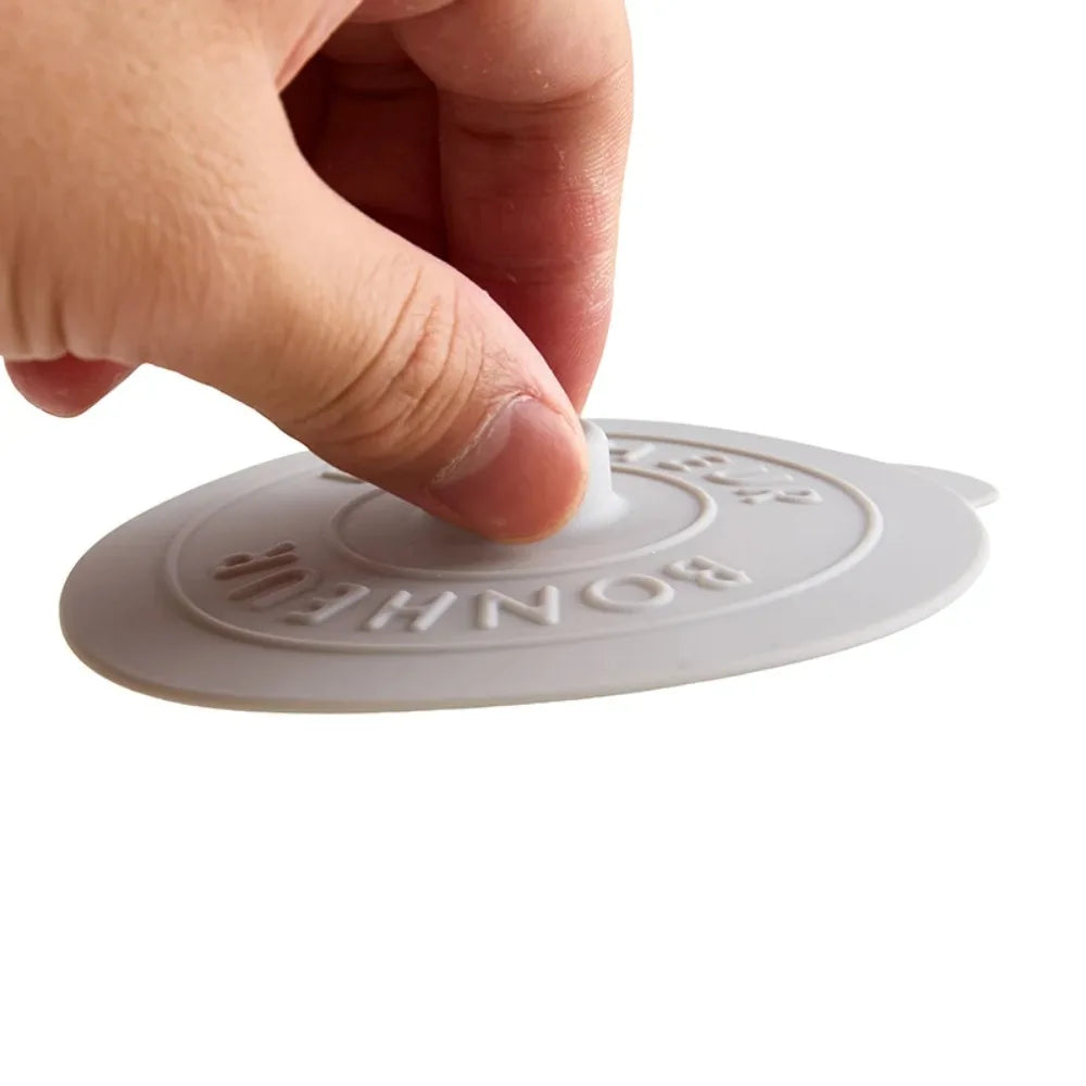 Mugs Lid With Convex Handle Silicone Glass Cup Cover Round Heat-Resistant Cup Lid Dustproof Universal Mug Sealed Cap Pantry