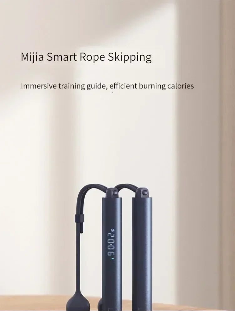 Mi Home Smart Jump Rope Counter, Xiaomi Jump Rope Thread with Fit App Adjustable Calorie Calculation for Sports and Fitness