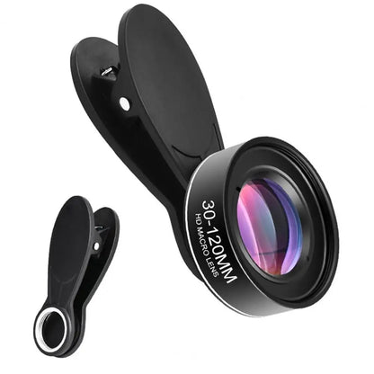 Smartphone Macro Lens Kit for Capturing Intricate Details Wide Aperture Macro Lens with Clip Storage Bag Phone Camera Accessory