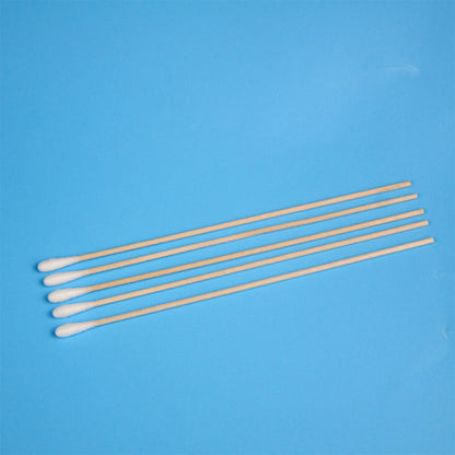200pc Cotton Swab 6-Inch Single Head Degreased Wood Swab Cotton Swab Long Birch Wood Swab Cotton Swab Purification Cotton Swab