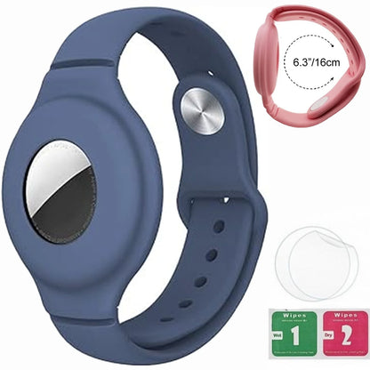 Silicone Steel Clip Compatible with Apple AirTag - Protective Silicone Clip for Tracker Protect Keychain Silicone Cover