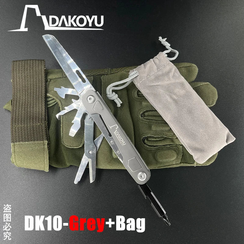 DAKOYU Outdoor Multifunctional Folding Multifunctional Tools Camping Equipment Portable EDC Detachable Large Scissors