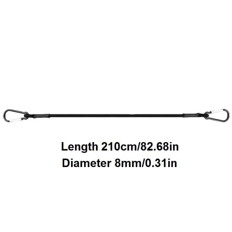 30/60/90/120/150CM Stretch Elastic Ropes 8MM Bungee Cords With Hooks Lightweight Bikes Tie Car Luggage Packing Roof Rack Strap