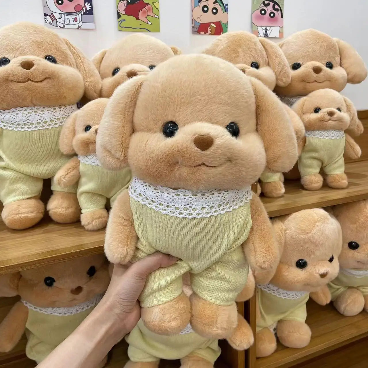 Cute Poodle Plush Toys Soft Stuffed Animals Dog Plushies Movie Stuffed Animals Kawaii Plushes Kids Birthday Gifts Room Decor