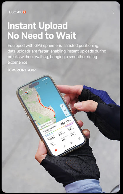 iGPSPORT BSC300T Touch-screen Bike Computer Global Map Cycling Computer Wireless Bike GPS Computer Support E-bike