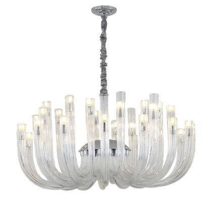 ART DECO Glass Chandelier for Living Room Bedroom Dining Room Designer Luxury LED Hanging Ligting 2024 NEW Lamp