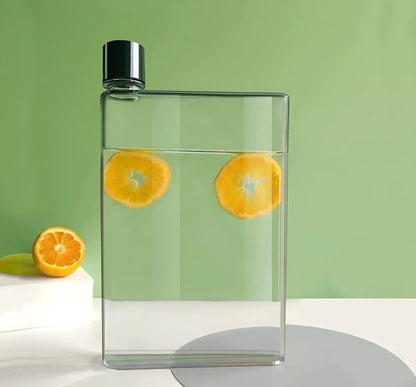 AS Bpa Free Flat Water Bottle A5 A6 Paper Cup Botlte Clear Book Portable Paper Pad Water Bottle Flat Drinks Kettle Paper Bottle