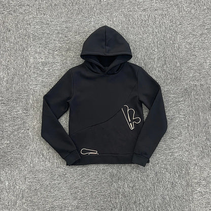 Jogging Streetwear Hoodies Trousers Set Centre Cee Tracksuit Men Clothing Y2k Cotton Sweatshirts Tops Pants Mens Clothes Black