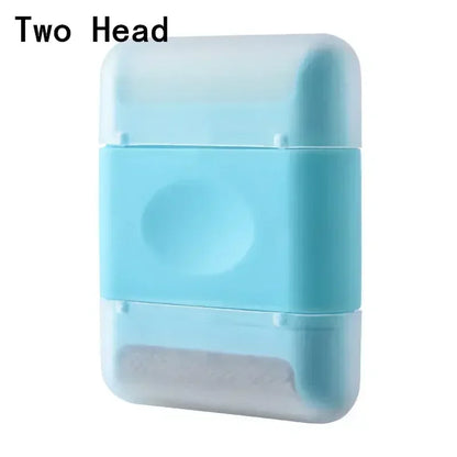 Two Head Manual Lint Remover Mini Pet Hair Ball Trimmer Sweater Clothes Fuzz Pellet Shaver Overcoat Dust Roller Cleaning Machine