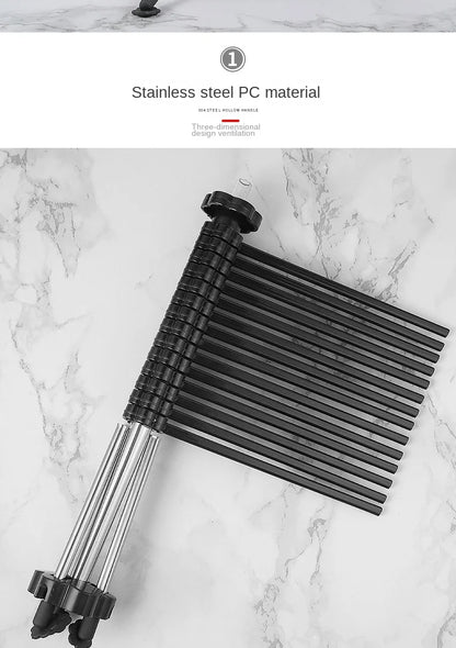 Drying rack manual rotating drying rack wake-up special hanging rack foldable easy to store kitchen tools