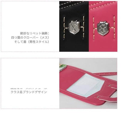 Japanese Randoseru Backpack  Elementary School Bookbags for girls Japan PU Leather Japan School Bag For Boys School Backpack Bag