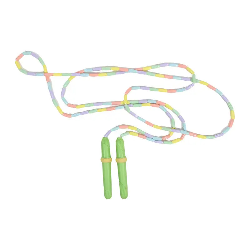 Rope Skipping Colorful Soft Beads Beaded Skipping Jump Rope For Kindergarten Pupil Choldren Beginners