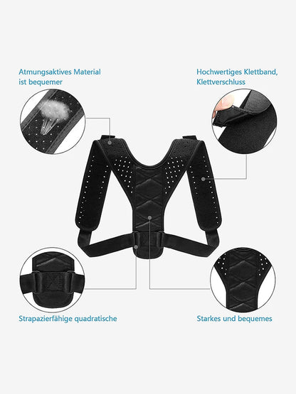 Invisible Posture Corrector for Back - Breathable Anti Hunchback Brace Adjustable Clavicle Support, Comfort for Office