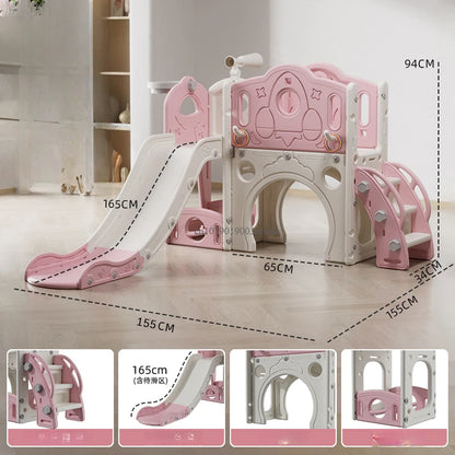 Children's Slide Outdoor Indoor Domestic Baby Sports Three-in-one Slide Swing Family Multifunction Amusement Park Toys Slide