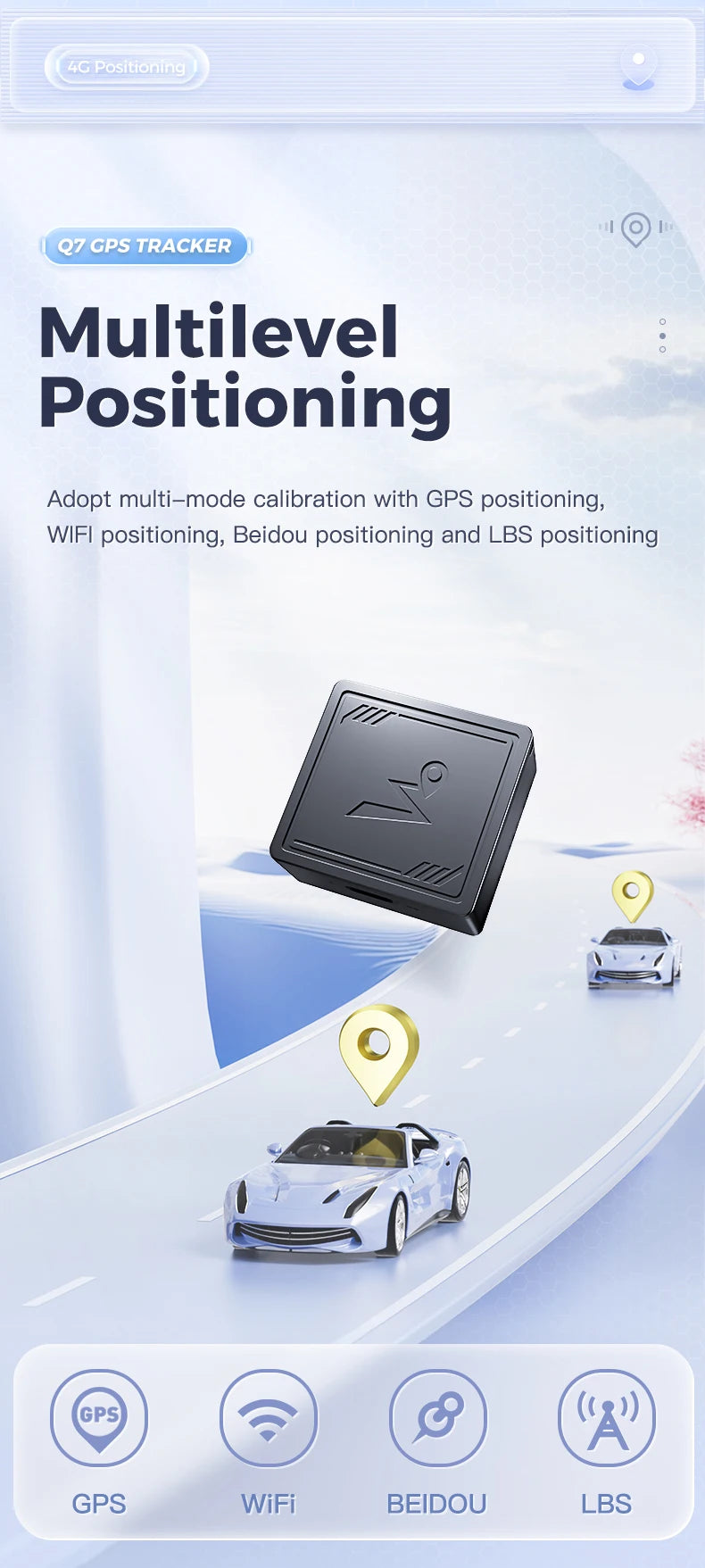 4G GPS Tracker with App Real Time Car Tracking DeviceAnti-Lost Pet Kids Bag Wallet Recording Tracking DeviceFinder Locator