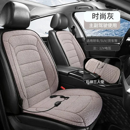 Heated Car Seat Cover Car Heating Cushion Winter Heated Seats Car Seat Warmer 12V Seat Cushion For Back And Seat