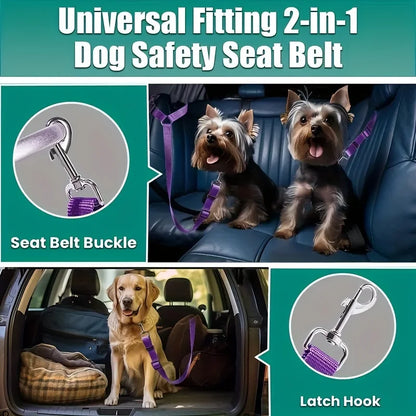 Dog Seat Belt Pet Car Tether Safety Leash For Dogs In Vehicles Dog Seat Belt Seat Belt Buckle Dog Car Seat Belt
