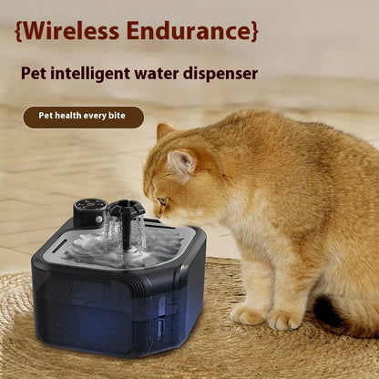 New Stainless Steel Pet Water Fountain Smart Circulating Cat Dog Drinker Automatic Flow Drinking Device