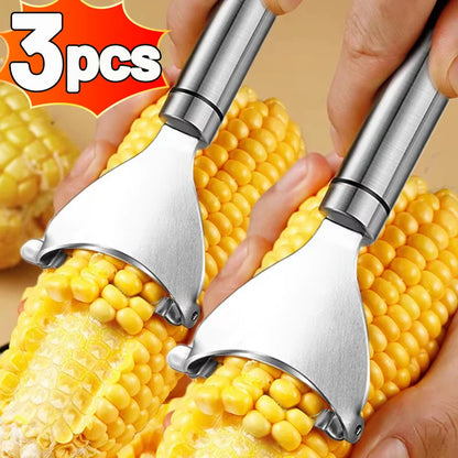 Stainless Steel Corn Pelling Tool Manual Corn Thresher Corn Kerneler Peeler Fruit Vegetable Tools Kitchen Gadgets Accessories