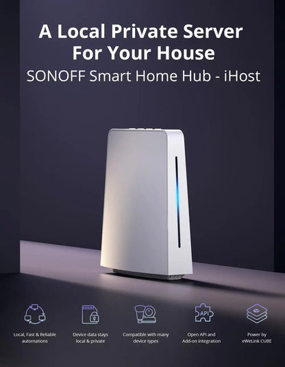 SONOFF IHost Smart Home Hub Wi-Fi Wireless Gateway Zigbee Matter Protocol Smart Scene Home Security Sensor Smart Home System