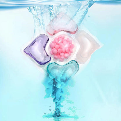 50-150Pcs 5 in 1 Beads Detergent Liquid Capsule Ball Multi-purpose Strong Detergent Laundry Cleaning Capsules for Home Dormitory