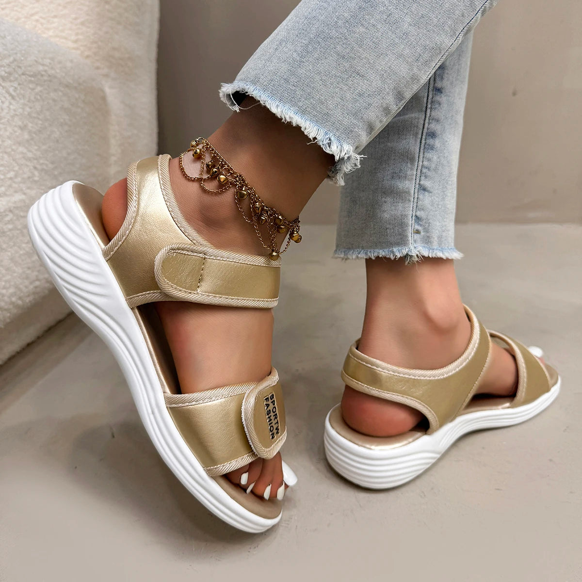 2025 New Summer Sandals Travel Women Shoes New Sandal Sole Sandal Ladies Outdoor Beach Slippers Platform Sandals for Women