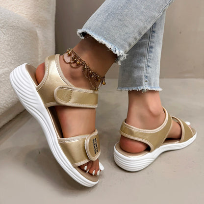 2025 New Summer Sandals Travel Women Shoes New Sandal Sole Sandal Ladies Outdoor Beach Slippers Platform Sandals for Women