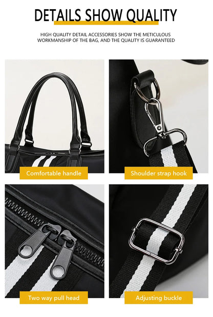 Personalized Travel Bag Men's And Women's Handbags Sports Training Yoga Bag Waterproof Weekend Bag Customized Logo Name Pattern