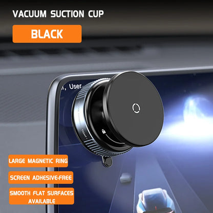 Car Phone Holder Magnetic Mount 360° Rotating Vacuum Adsorption Strong Magnet For iPhone 12 13 14 15 Pro Max