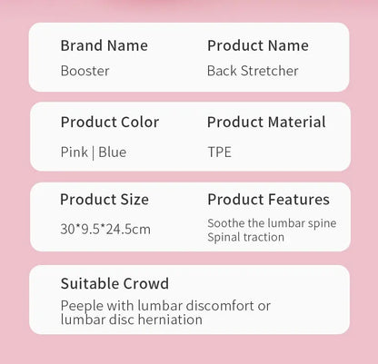 Neck & Back Stretcher Back Neck Cracker for Lower Back Pain Relief Refresh Back Stretcher Waist Relaxation Yoga Stretcher