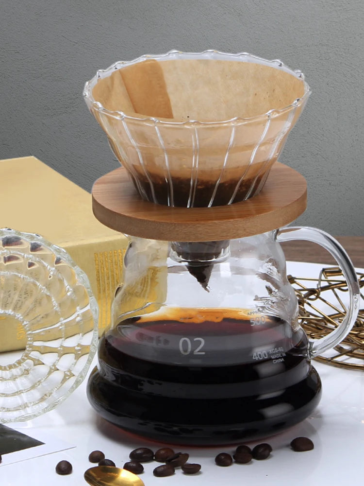 600ml Glass Coffee Carafe, Coffee Pot Clear Standard Coffee Server for Pour Over Coffee Maker