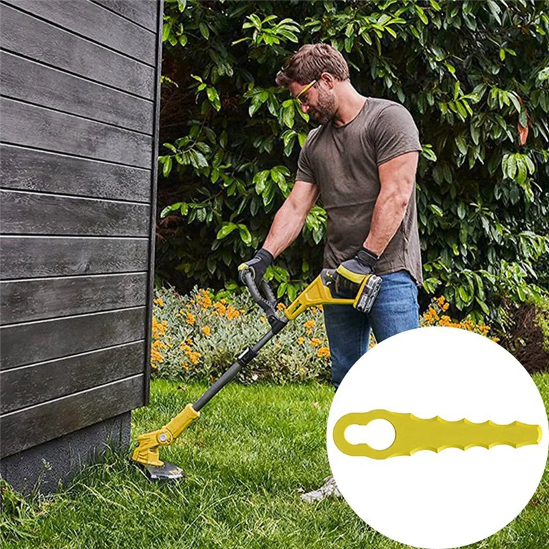 20 Pieces Lawn Mower Replacement Plastic Lawn Mower Blades Plastic Lawn Mower Blades for Many Occasions