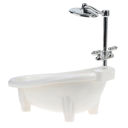 Dollhouse Miniatures Bathtub Furniture Bathroom Accessories Kids Pretend Toy